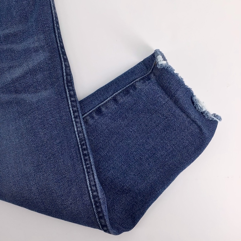 Everlane The Vintage Skinny Jean Button Front Raw Hem Size 28 Ankle - Picture 11 of 15